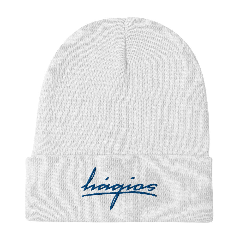 Hagios Beanie Blue/White